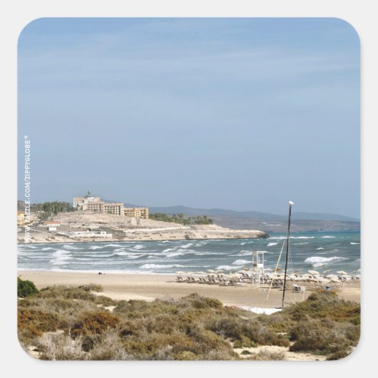 Fuerteventura Vierkante Sticker (Voorkant)