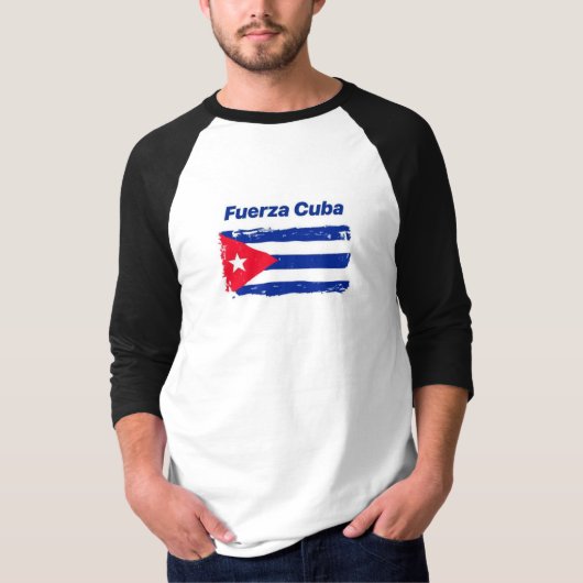 FUERZA CUBA LONG JERSEY T-SHIRT (Voorkant)