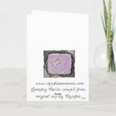 Fuette' Ballerina in het hart Feestdagen Kaart (Achterkant)