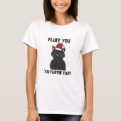 Fuff You Santa Cat T-shirt (Voorkant)