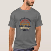 Fuffzig Jdhriger mit Trike Trike Motorcycle 50e T-shirt (Voorkant)