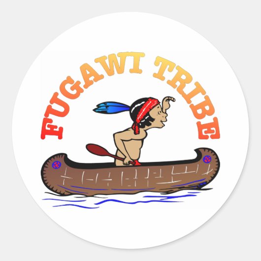 Fugawi Tribe Ronde Sticker (Voorkant)