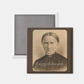 Fuggedaboutit -  kikkervis Victoriaans vrouw Magneet (Voorkant / Achterkant)