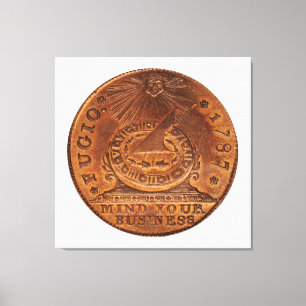 Fugio Cent denkt aan je zakelijke koper Penny Canvas Afdruk