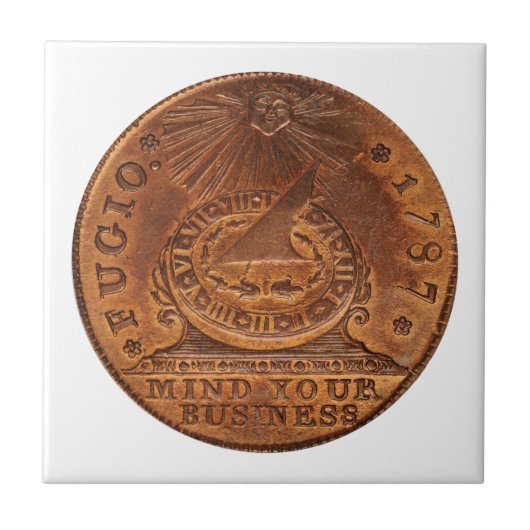 Fugio Cent denkt aan je zakelijke koper Penny Tegeltje (Voorkant)