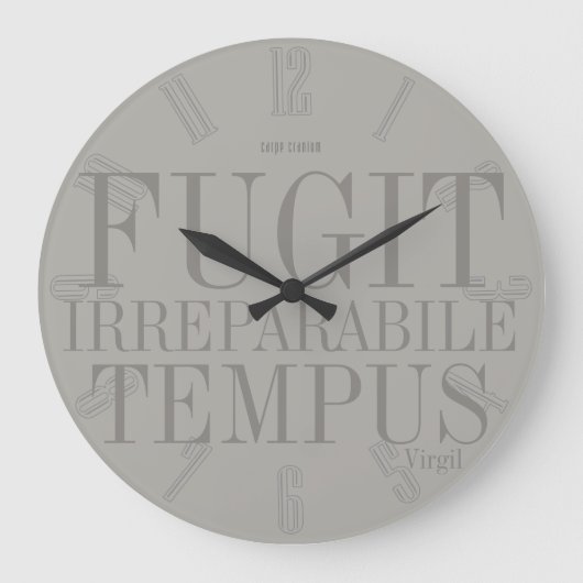 Fugit Irreparabile Tempus Grote Klok (Voorkant)
