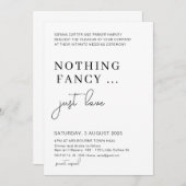 Fugitive Feest na de Bruiloft, Niets Gekunsteld Al Kaart (Voorkant / Achterkant)