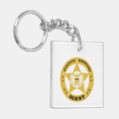 FUGITIVE RECOVERY AGENT Acrylische Sleutelhanger (Voorkant Links)
