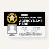 FUGITIVE RECOVERY AGENT BADGE (Voorkant)