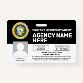 FUGITIVE RECOVERY AGENT BADGE (Voorkant)
