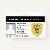 FUGITIVE RECOVERY AGENT BADGE (Voorkant)