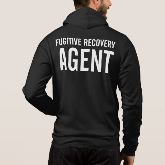 FUGITIVE RECOVERY AGENT BADGE HOODIE (Achterkant)