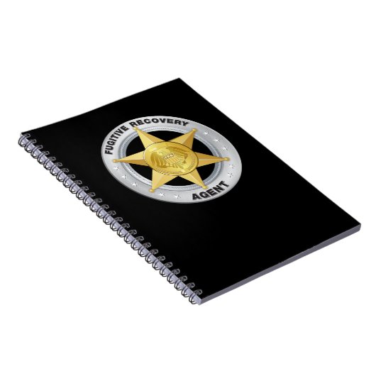 FUGITIVE RECOVERY AGENT BADGE NOTITIEBOEK (Rechterzijde)