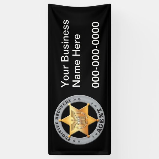 FUGITIVE RECOVERY AGENT BADGE SPANDOEK (Verticaal)