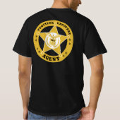 FUGITIVE RECOVERY AGENT BADGE T-Shirt (Achterkant)