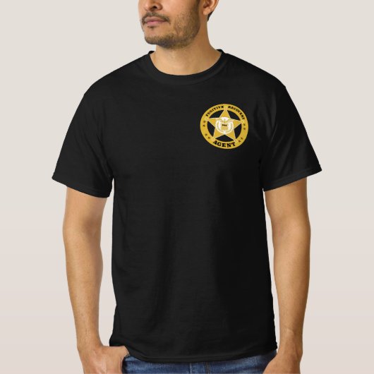 FUGITIVE RECOVERY AGENT BADGE T-Shirt (Voorkant)