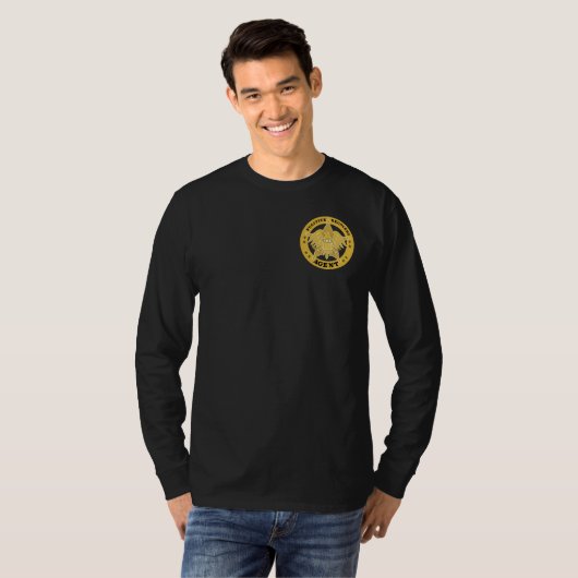 FUGITIVE RECOVERY AGENT BADGE T-Shirt (Voorkant volledig)
