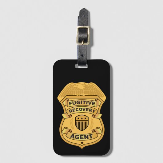 FUGITIVE RECOVERY AGENT-BAGAGELABEL BAGAGELABEL (Voorkant (verticaal))