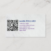 Fugitive Recovery Agent | Elegant wit Visitekaartje (Achterkant)