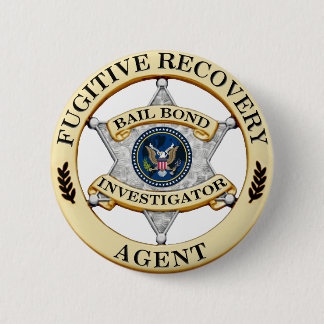 Fugitive Recovery Agent Ronde Button 5,7 Cm