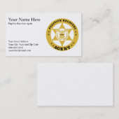 FUGITIVE RECOVERY AGENT Visitekaartjes (Voorkant / Achterkant)