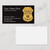 FUGITIVE RECOVERY AGENT Visitekaartjes (Voorkant / Achterkant)