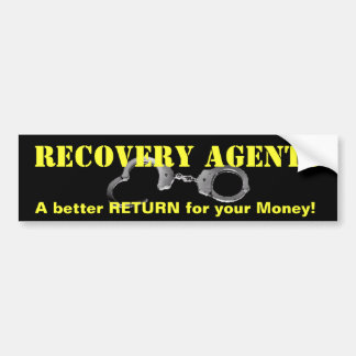 Fugitive Recovery Bumpersticker