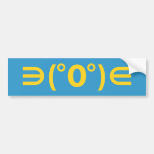 Fugu Kaomoji Japans Emoticon Bumpersticker