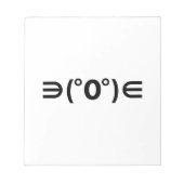 Fugu Kaomoji Japans Emoticon Notitieblok (Voorkant)