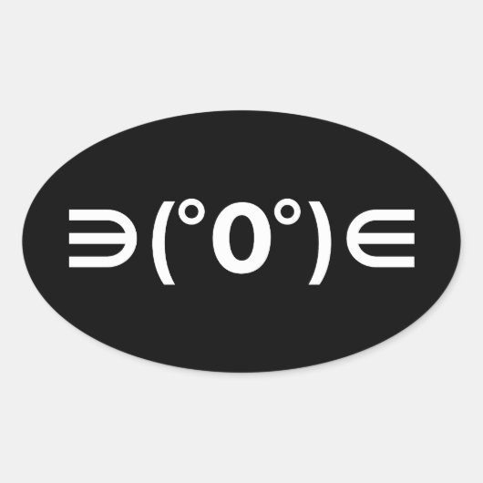 Fugu Kaomoji Japans Emoticon Ovale Sticker (Voorkant)