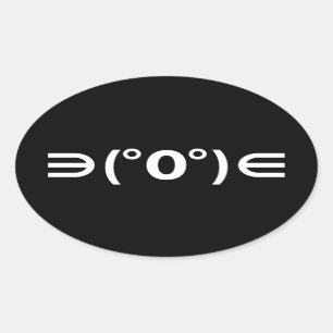 Fugu Kaomoji Japans Emoticon Ovale Sticker