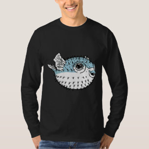 Fugu Schattige dodelijk stekelvarken kogelvis koge T-shirt