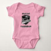 Fuhgeddaboudit Brooklyn Logo Design Romper (Voorkant)