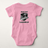 Fuhgeddaboudit Brooklyn Logo Ontwerp Romper (Achterkant)