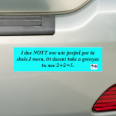 FUHNNEE BUMPERR STIKERR BUMPERSTICKER (Op auto)