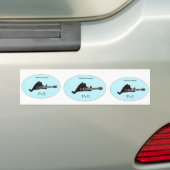 FUJ drievoudige bumpersticker uitsnijden (Op auto)