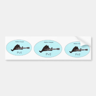 FUJ drievoudige bumpersticker uitsnijden