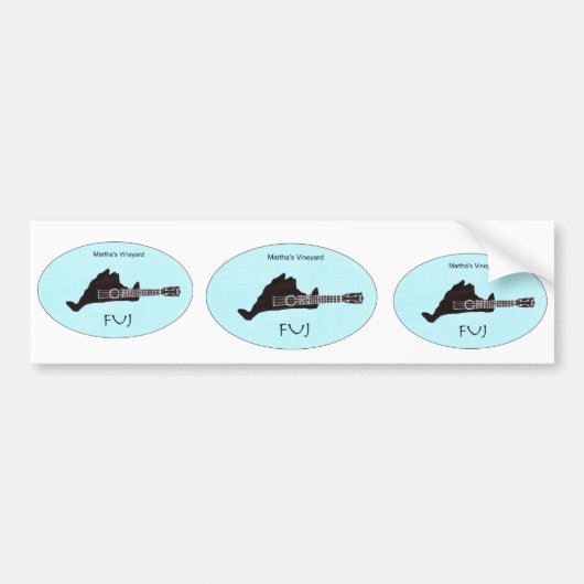 FUJ drievoudige bumpersticker uitsnijden (Voorkant)