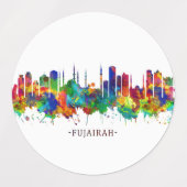 Fujairah UAE Skyline Labels (Design 1)