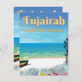 Fujairah United Arab Emirates strand poster (Voorkant / Achterkant)
