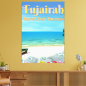 Fujairah United Arab Emirates strand poster Canvas Afdruk (Insitu (Woonkamer))