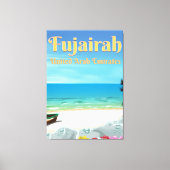 Fujairah United Arab Emirates strand poster Canvas Afdruk (Voorkant)