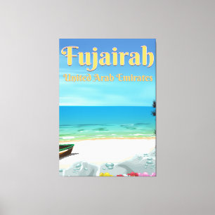 Fujairah United Arab Emirates strand poster Canvas Afdruk