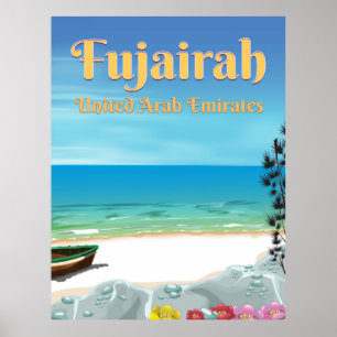 Fujairah Verenigde Arabische Emiraten strandposter Poster
