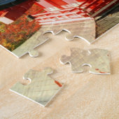 Fuji bekeken van achter Chureito Pagoda Legpuzzel (Zijkant)