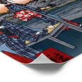 Fuji bekeken vanuit een Teahouse c. Japan van de 1 Poster (Hoek)