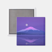 Fuji Below Moon Magneet (Voorkant / Achterkant)