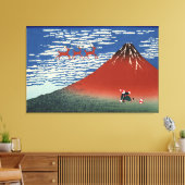Fuji Bergen in Kerstmis,  Japanse kunst Canvas Afdruk (Insitu (Woonkamer))