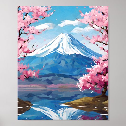 Fuji Blossom Poster (Voorkant)