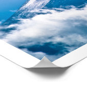 Fuji, Blue Sky, Clouds, Japan Poster (Hoek)